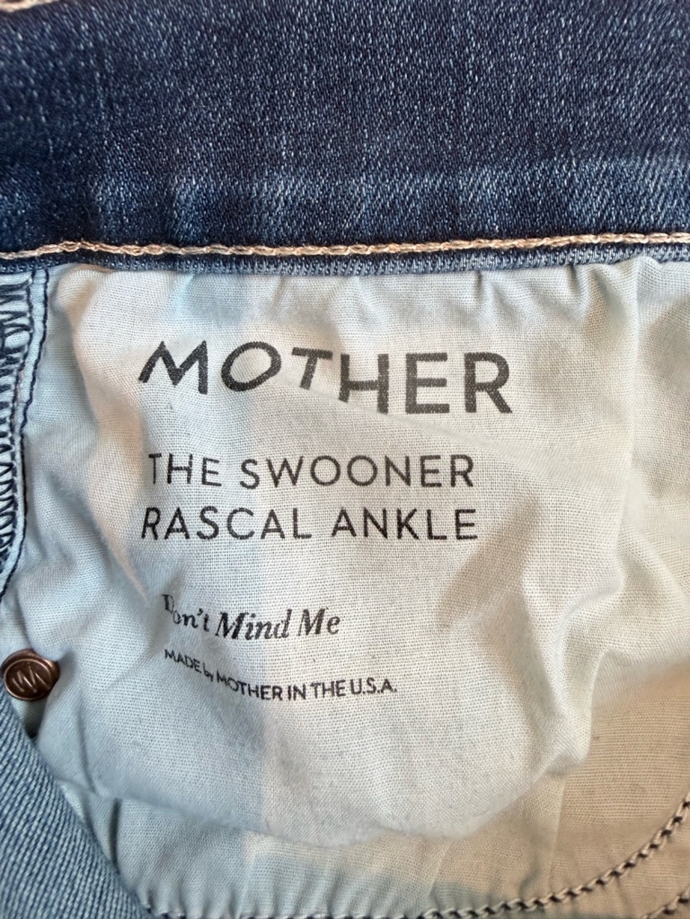 MOTHER the Swooner Rascal Ankle Jean - Picture 5 of 6